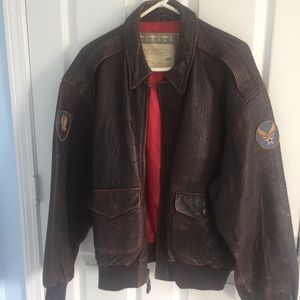 ❌SOLD Vintage leather bomber jacket
